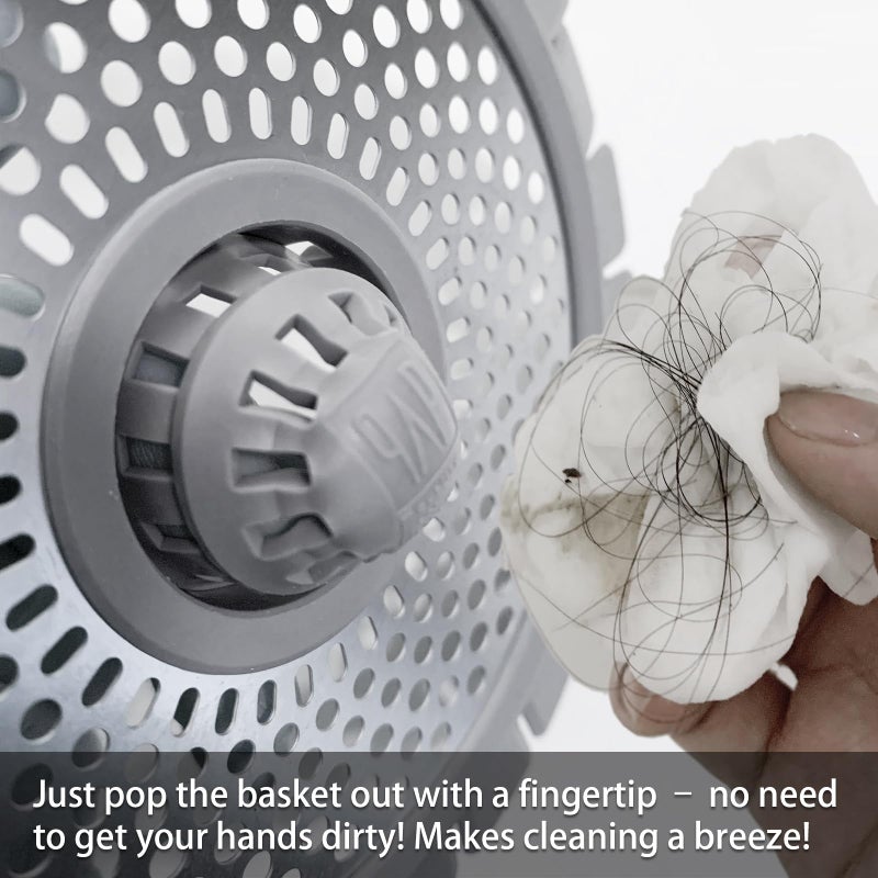 qAp quality art Practical Shower Drain Hair Catcher/Bathtub Shower Drain Hair Trap/Strainer Stainless Steel Drain Protector - Image 5